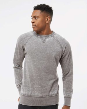 J. America Men's Vintage Zen Fleece Crewneck Sweatshirt - Image 4