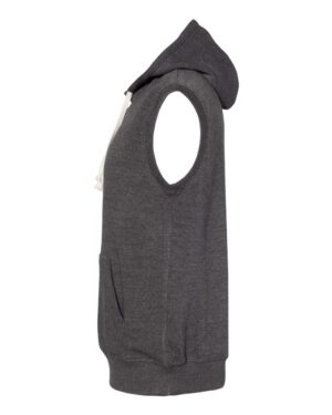 J. America Men's Triblend Sleeveless Hooded Sweatshirt - Image 3