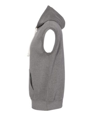 J. America Men's Triblend Sleeveless Hooded Sweatshirt - Image 9