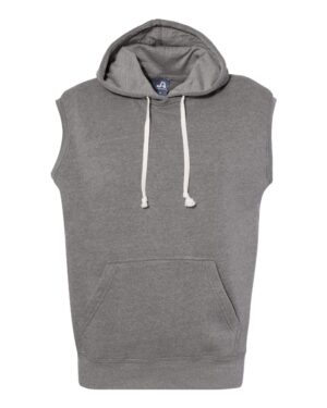 J. America Men's Triblend Sleeveless Hooded Sweatshirt - Image 7