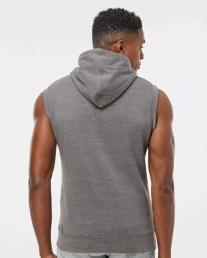 J. America Men's Triblend Sleeveless Hooded Sweatshirt - Image 12