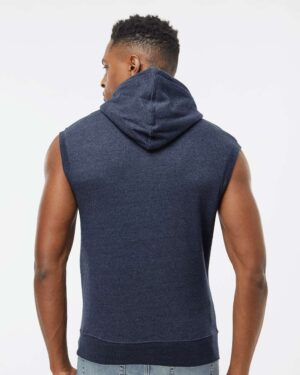 J. America Men's Triblend Sleeveless Hooded Sweatshirt - Image 24