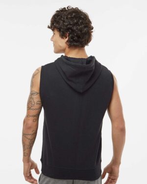 J. America Men's Triblend Sleeveless Hooded Sweatshirt - Image 18