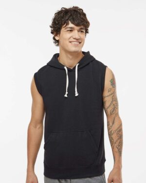 J. America Men's Triblend Sleeveless Hooded Sweatshirt - Image 16