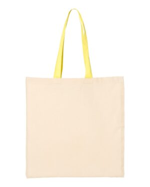 Q-Tees Economical Tote with Contrast-Color Handles - Image 38