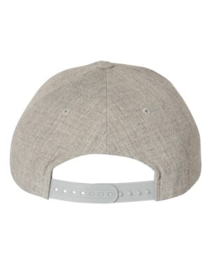 YP Classics Premium Five-Panel Curved Bill Snapback Cap - Image 5