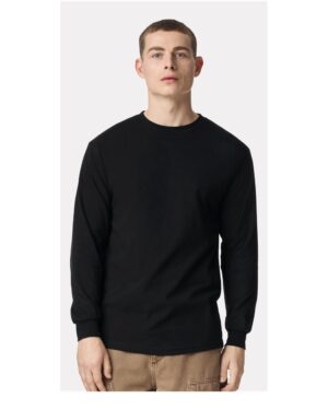 American Apparel Unisex Heavyweight Cotton Long Sleeve Tee - Image 4
