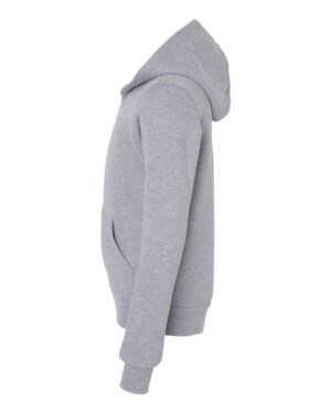 BELLA + CANVAS Youth Sponge Fleece Full-Zip Hoodie Sweatshirt - Image 3
