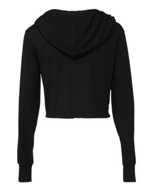 BELLA + CANVAS Women’s Triblend Crop Long Sleeve Hoodie Tee - Image 5