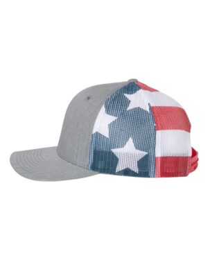 Richardson Printed Mesh Trucker Cap - Image 9