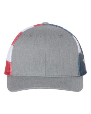 Richardson Printed Mesh Trucker Cap - Image 7
