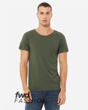 BELLA + CANVAS Unisex FWD Fashion Triblend Raw Neck Tee - Image 4