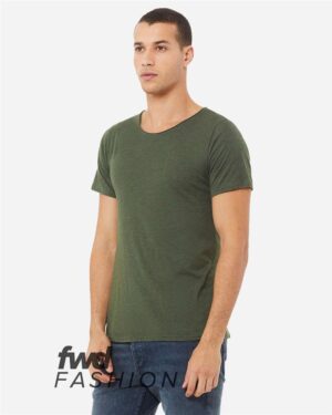BELLA + CANVAS Unisex FWD Fashion Triblend Raw Neck Tee - Image 5