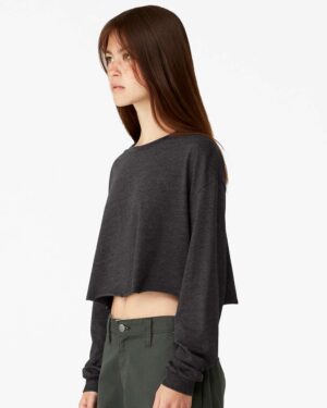 BELLA + CANVAS Women's FWD Fashion Crop Long Sleeve Tee - Image 17
