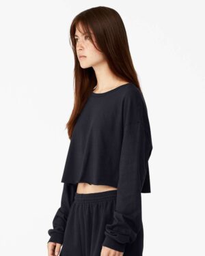 BELLA + CANVAS Women's FWD Fashion Crop Long Sleeve Tee - Image 11