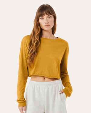 BELLA + CANVAS Women's FWD Fashion Crop Long Sleeve Tee - Image 34