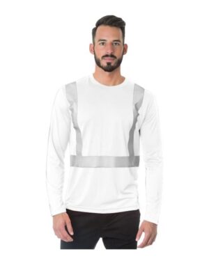 Bayside Men's USA-Made Hi-Visibility Long Sleeve Performance T-Shirt - Image 3