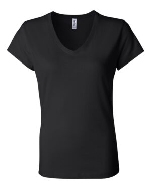 BELLA + CANVAS Women’s Jersey V-Neck Tee - Image 4