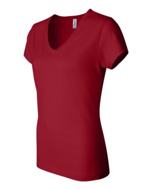 BELLA + CANVAS Women’s Jersey V-Neck Tee - Image 20