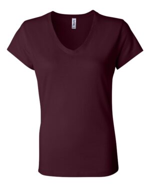 BELLA + CANVAS Women’s Jersey V-Neck Tee - Image 10