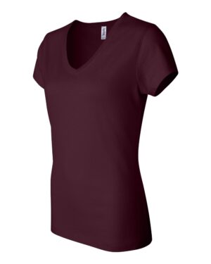BELLA + CANVAS Women’s Jersey V-Neck Tee - Image 11