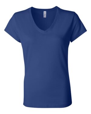 BELLA + CANVAS Women’s Jersey V-Neck Tee - Image 22