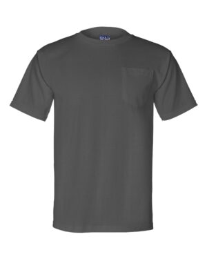Bayside Unisex Union-Made Pocket T-Shirt - Image 4