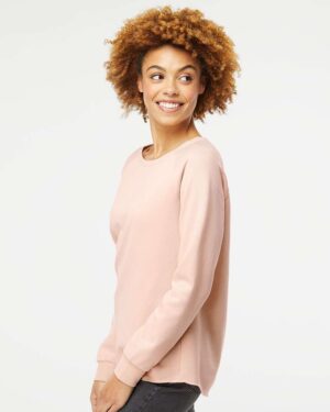 Independent Trading Co. Women's California Wave Wash Crewneck Sweatshirt - Image 11