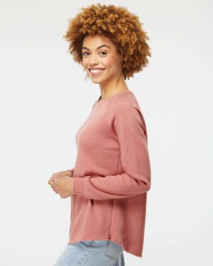 Independent Trading Co. Women's California Wave Wash Crewneck Sweatshirt - Image 23
