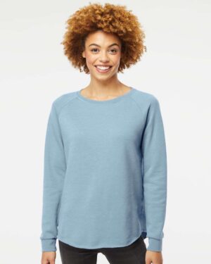 Independent Trading Co. Women's California Wave Wash Crewneck Sweatshirt - Image 28