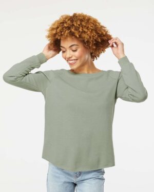 Independent Trading Co. Women's California Wave Wash Crewneck Sweatshirt - Image 34
