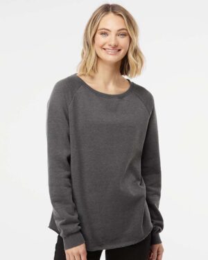 Independent Trading Co. Women's California Wave Wash Crewneck Sweatshirt - Image 40