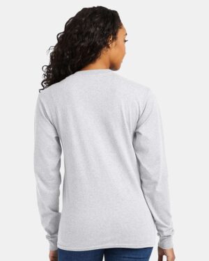 Hanes Essential-T Long Sleeve T-Shirt - Image 6