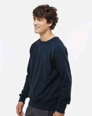 J. America Men's Ripple Fleece Raglan Crewneck Sweatshirt - Image 11
