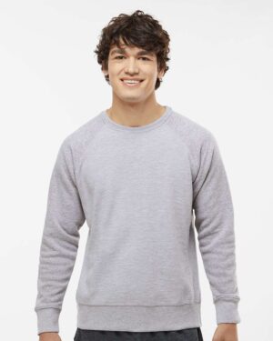 J. America Men's Ripple Fleece Raglan Crewneck Sweatshirt - Image 16