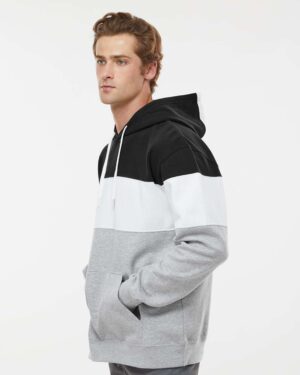 J. America Men's Varsity Fleece Colorblocked Hooded Sweatshirt - Image 11