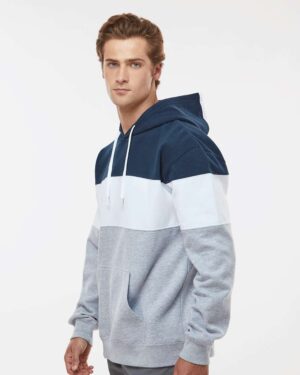 J. America Men's Varsity Fleece Colorblocked Hooded Sweatshirt - Image 23