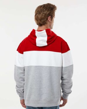 J. America Men's Varsity Fleece Colorblocked Hooded Sweatshirt - Image 36