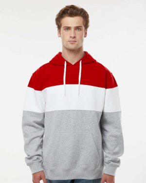 J. America Men's Varsity Fleece Colorblocked Hooded Sweatshirt - Image 34
