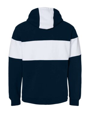 J. America Men's Varsity Fleece Colorblocked Hooded Sweatshirt - Image 14