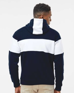 J. America Men's Varsity Fleece Colorblocked Hooded Sweatshirt - Image 18