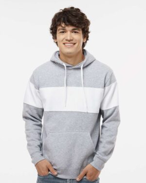 J. America Men's Varsity Fleece Colorblocked Hooded Sweatshirt - Image 28