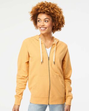 Independent Trading Co. Unisex Icon Lightweight Loopback Terry Full-Zip Hooded Sweatshirt - Image 25