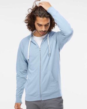 Independent Trading Co. Unisex Icon Lightweight Loopback Terry Full-Zip Hooded Sweatshirt - Image 37