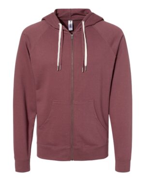 Independent Trading Co. Unisex Icon Lightweight Loopback Terry Full-Zip Hooded Sweatshirt - Image 46