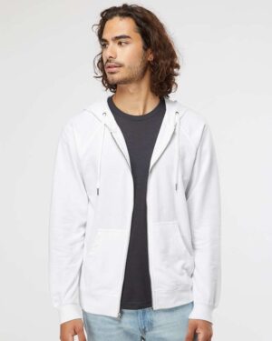 Independent Trading Co. Unisex Icon Lightweight Loopback Terry Full-Zip Hooded Sweatshirt - Image 67