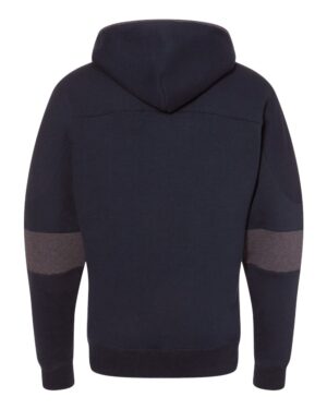 J. America Men's Sport Lace Colorblocked Fleece Hooded Sweatshirt - Image 8