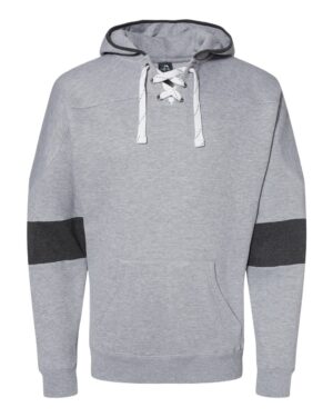 J. America Men's Sport Lace Colorblocked Fleece Hooded Sweatshirt - Image 13