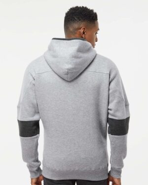 J. America Men's Sport Lace Colorblocked Fleece Hooded Sweatshirt - Image 18