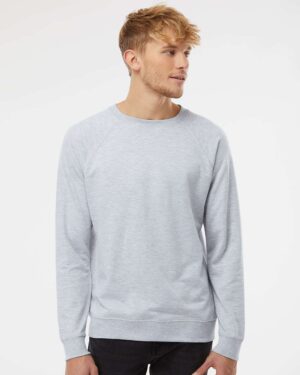Independent Trading Co. Unisex Icon Lightweight Loopback Terry Crewneck Sweatshirt - Image 4